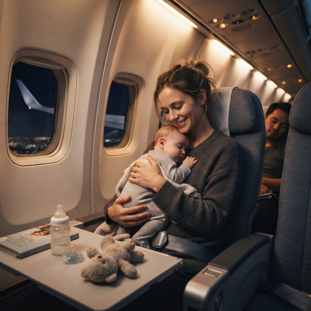 viajes largos con bebes en avion