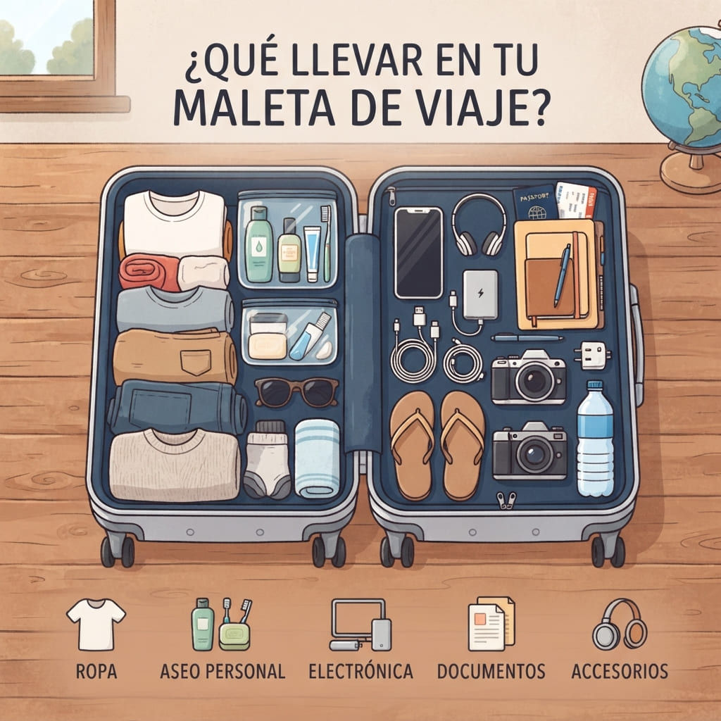 que llevar de viaje en la maleta