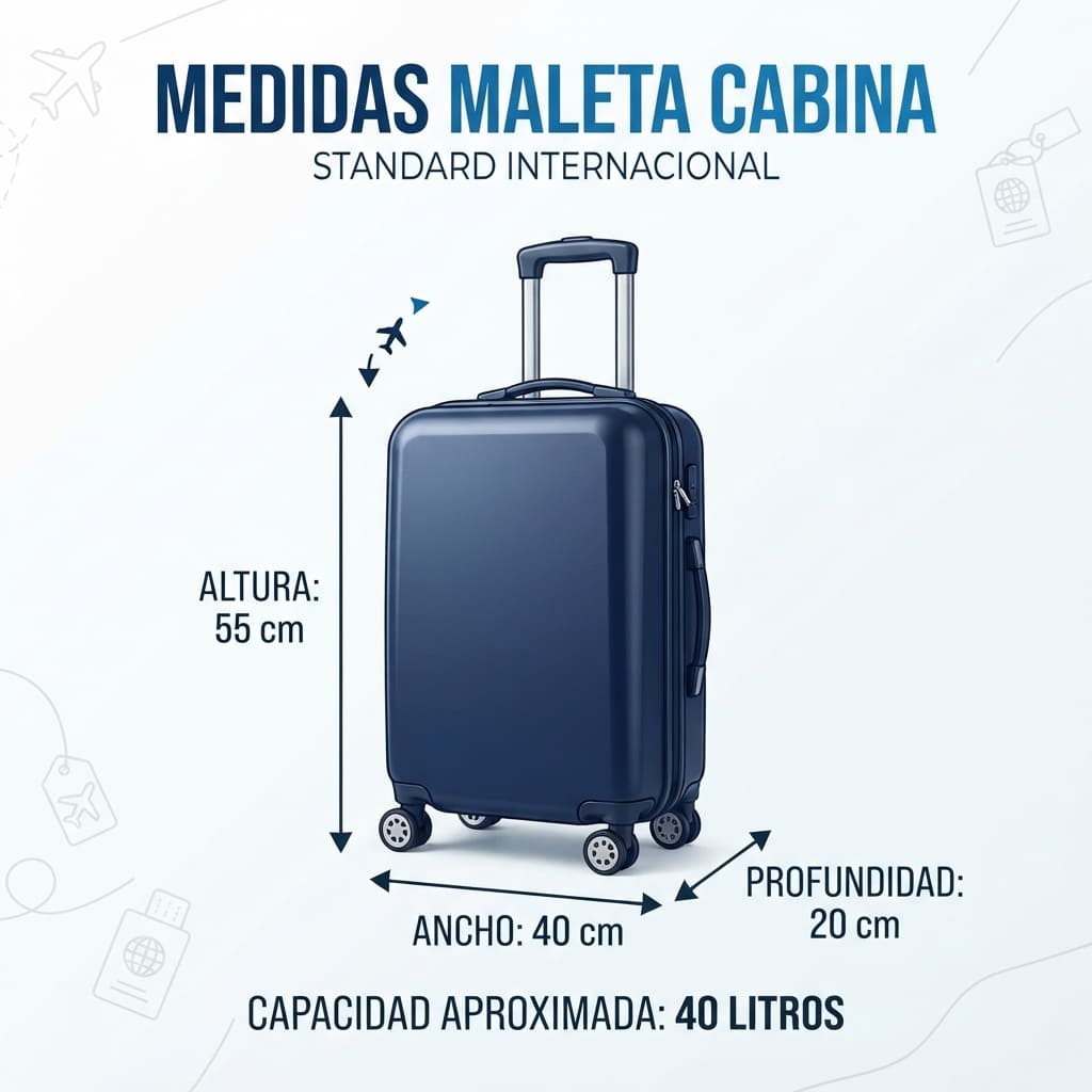 medidas maleta cabina
