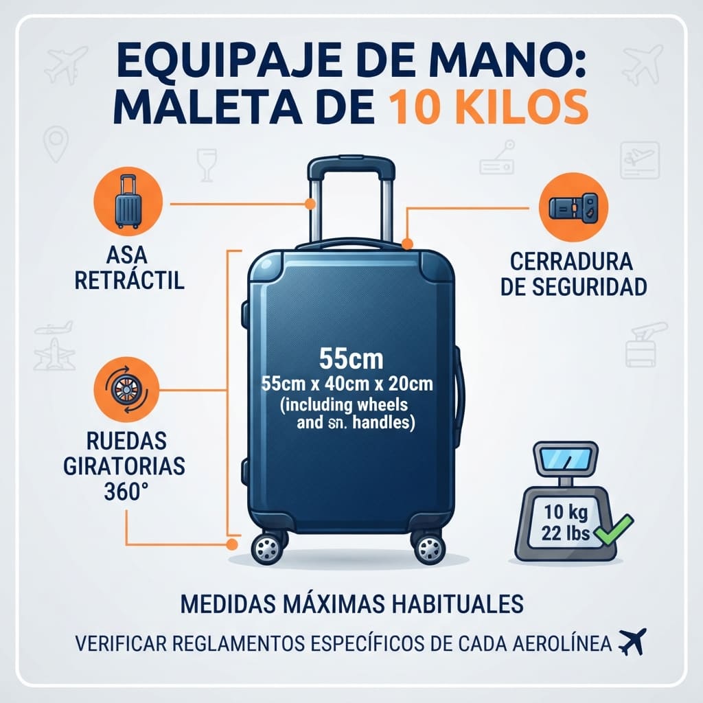 cuales son las maletas de 10 kilos