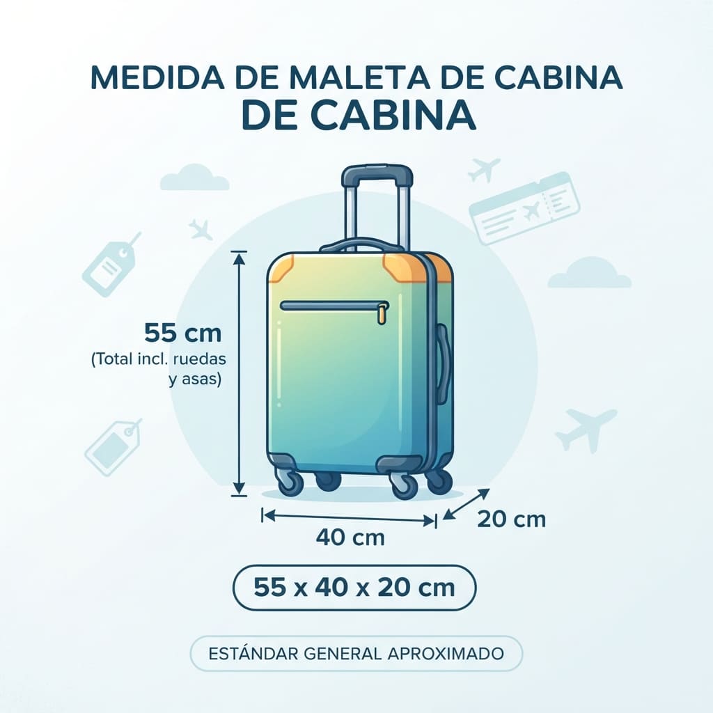 cual es la medida de maleta de cabina